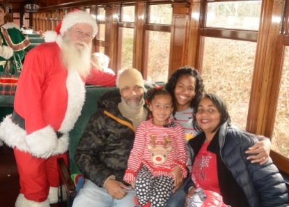 train ride with santa